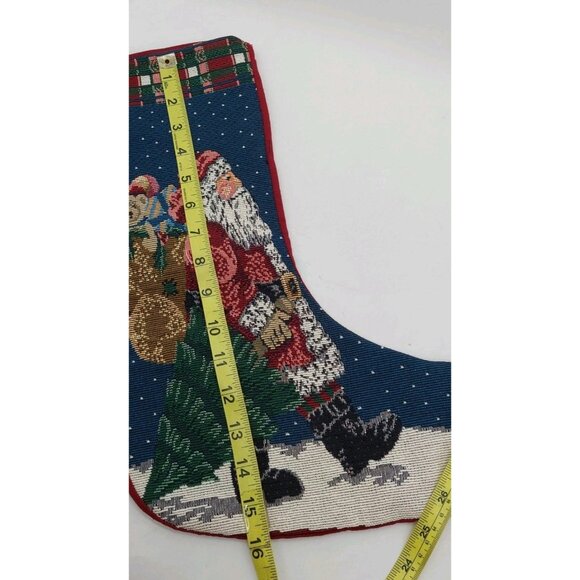 Riverdale Christmas Stocking Santa Tapestry Woven Multi-colored - Picture 6 of 9